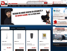 Tablet Screenshot of alarme-expert.com